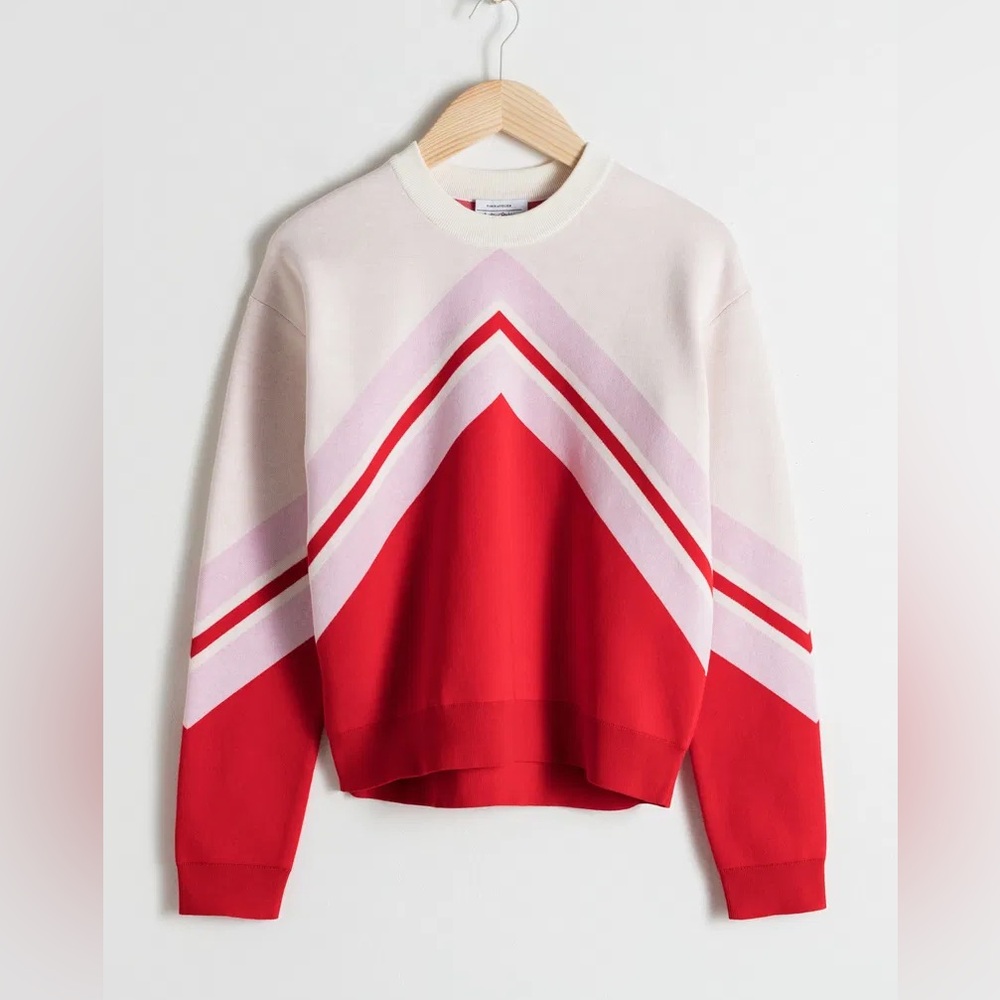 & Other Stories Varsity Knit Sweater Size XS